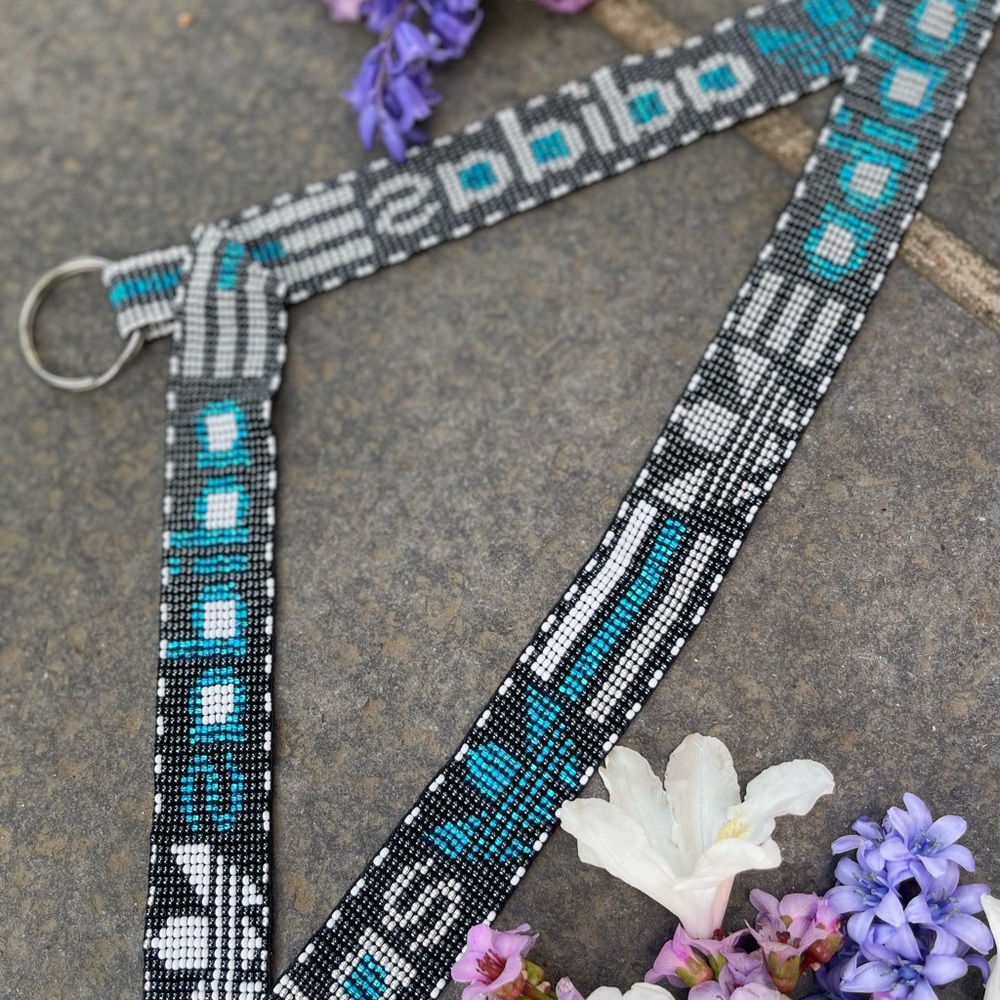 Adidas Beaded Lanyard with Black, Gray, and Blue Accents - Picture 3 of 7